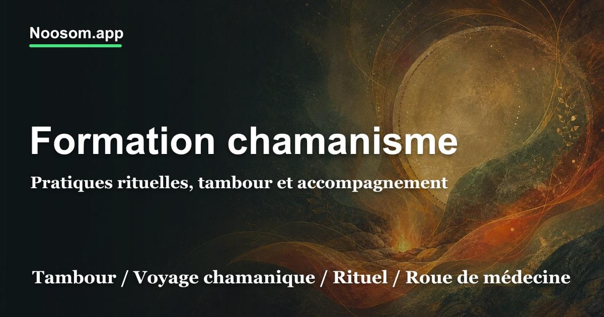 Formations chamanisme & pratique rituelle (praticien, tambour)